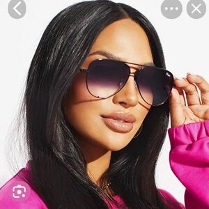 Quay High Key Gradient Aviator Sunglasses